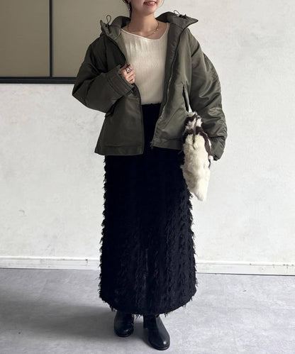 尼龍中棉連帽MA-1夾克