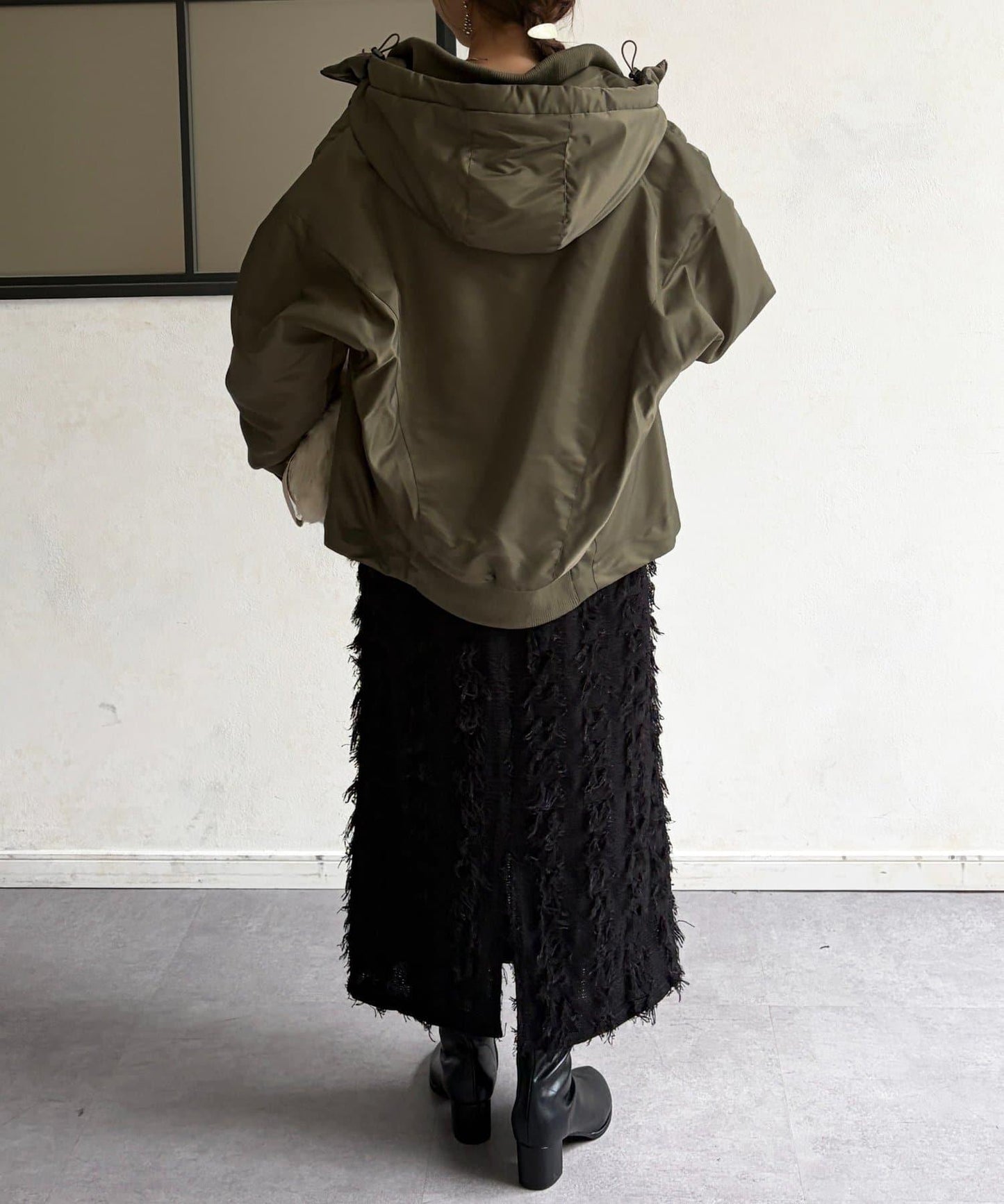 尼龍中棉連帽MA-1夾克