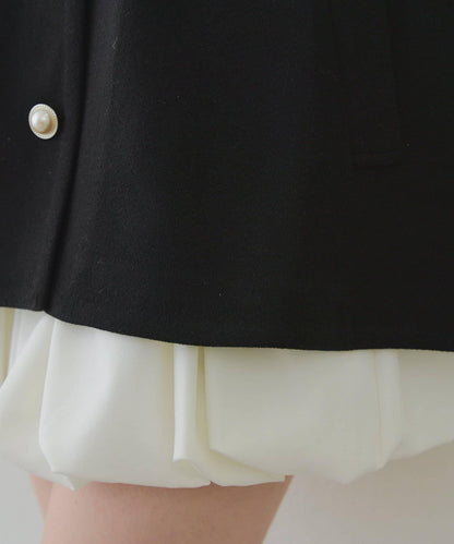 中長款荷葉邊下襬外套