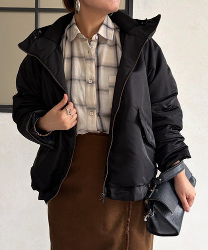 尼龍中棉連帽MA-1夾克