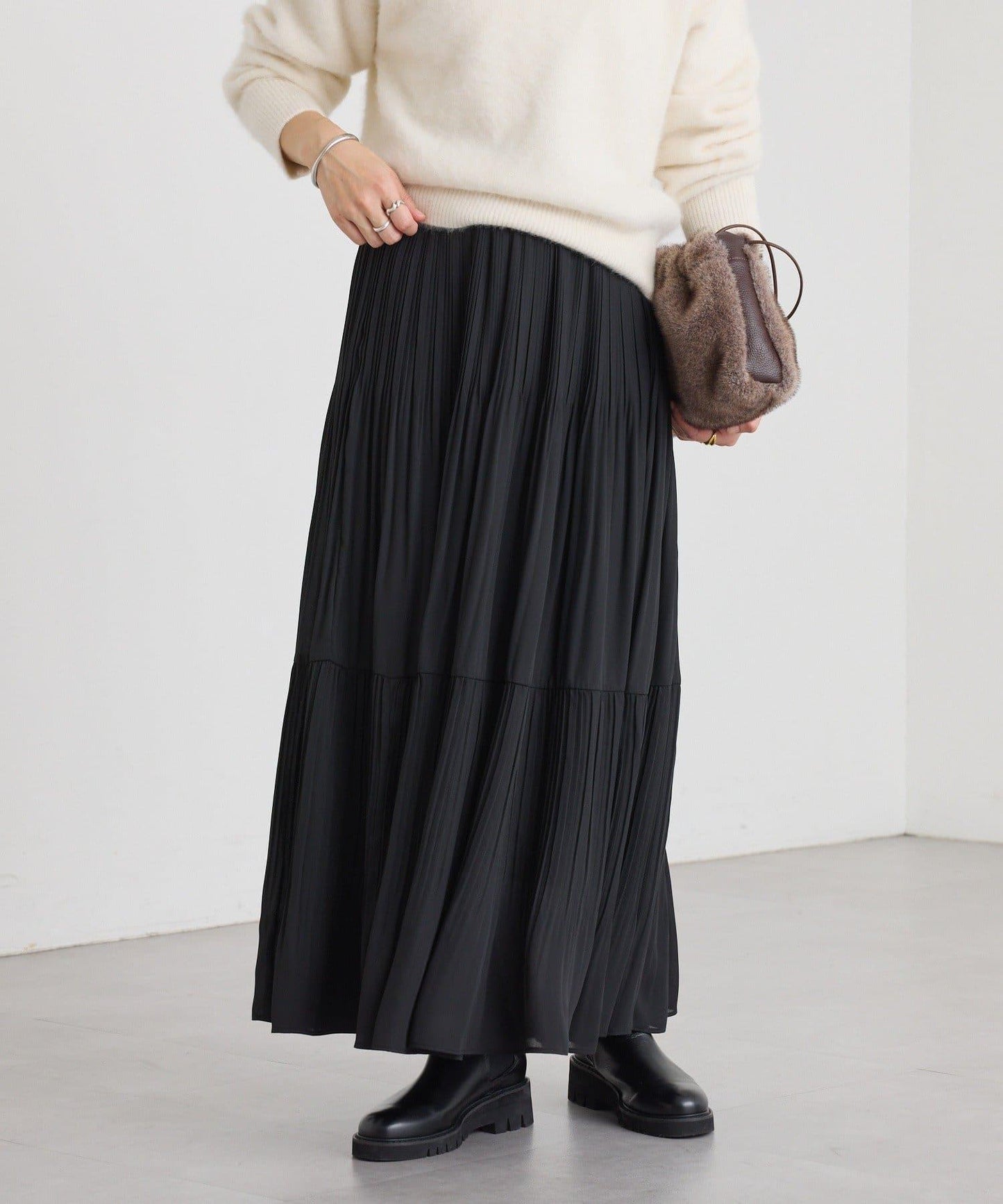 【優雅感】層疊百褶裙