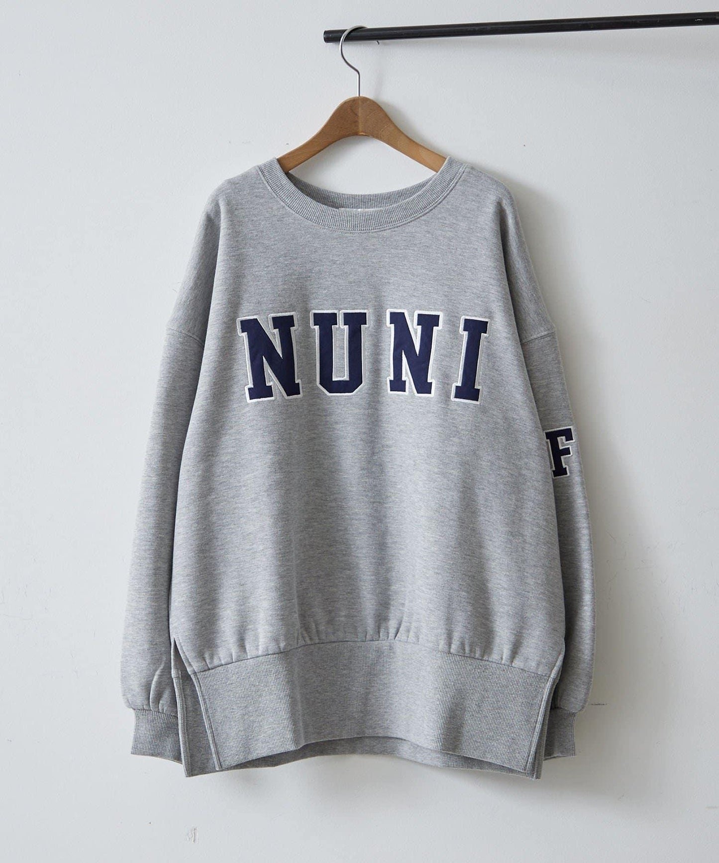 【NUNIFE】開叉加絨衛衣