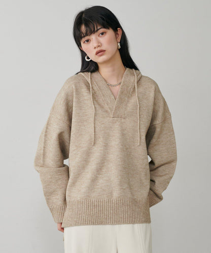 連帽針織套頭衫