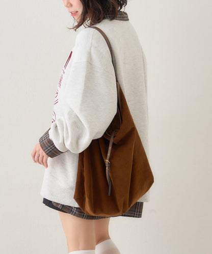 【NUNIFE】圖案刺繡加絨衛衣