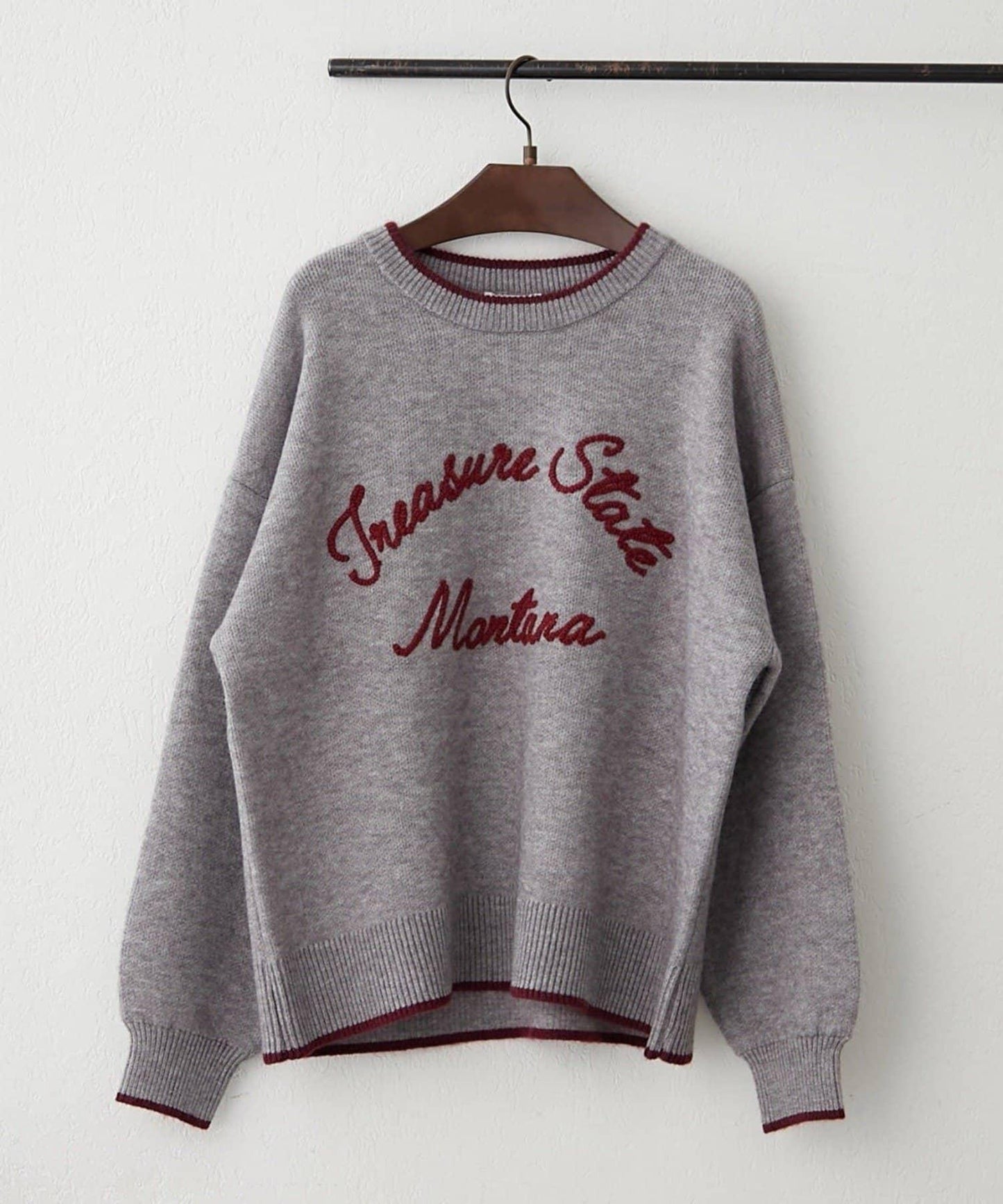 【NAO】繡花字母標誌套頭衫