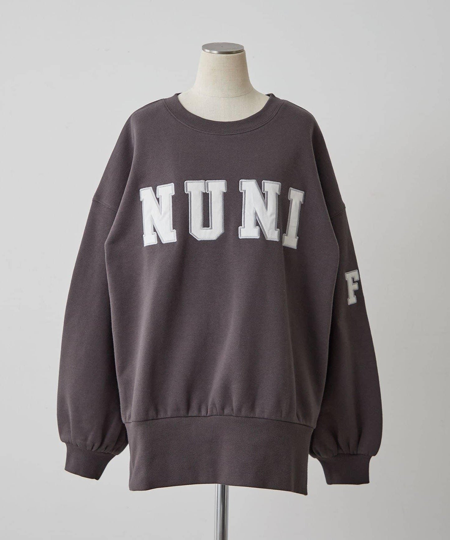 【NUNIFE】開叉加絨衛衣