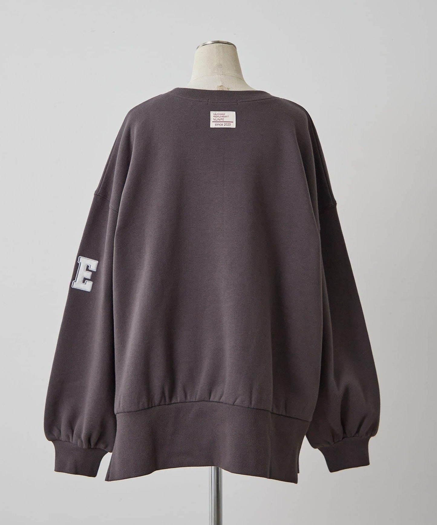 【NUNIFE】開叉加絨衛衣