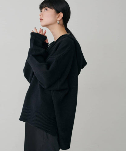 連帽針織套頭衫