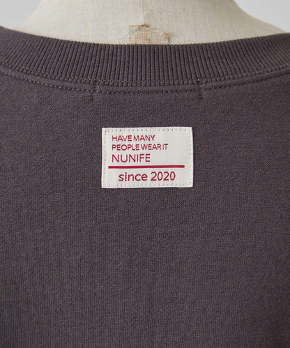 【NUNIFE】開叉加絨衛衣