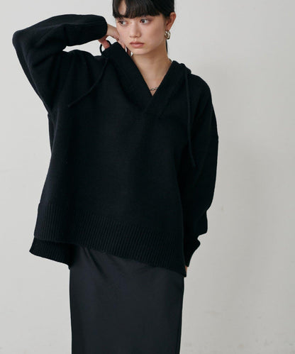 連帽針織套頭衫