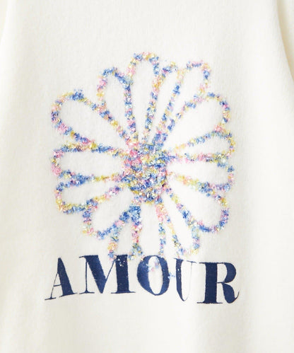 花卉提花針織衫