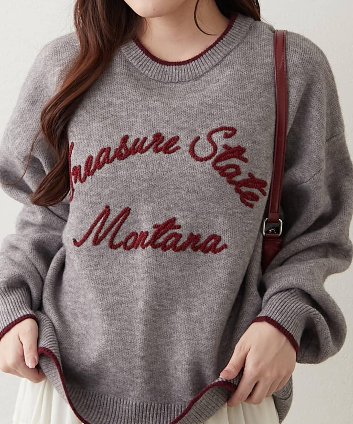 【NAO】繡花字母標誌套頭衫