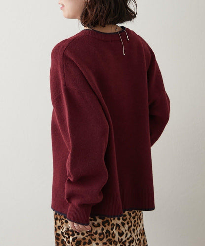 【NAO】繡花字母標誌套頭衫