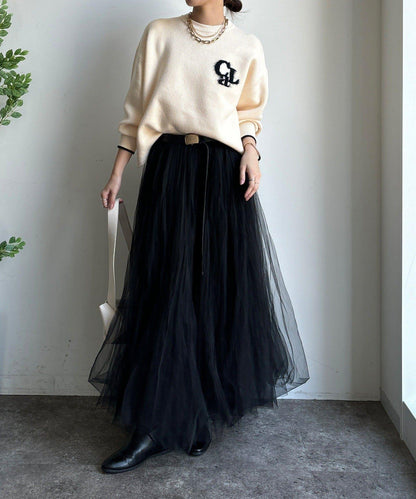 羽毛標誌針織衫