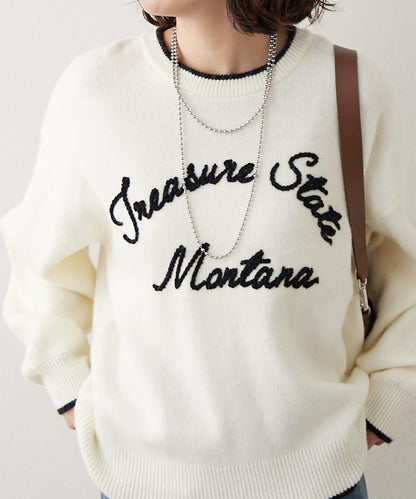 【NAO】繡花字母標誌套頭衫