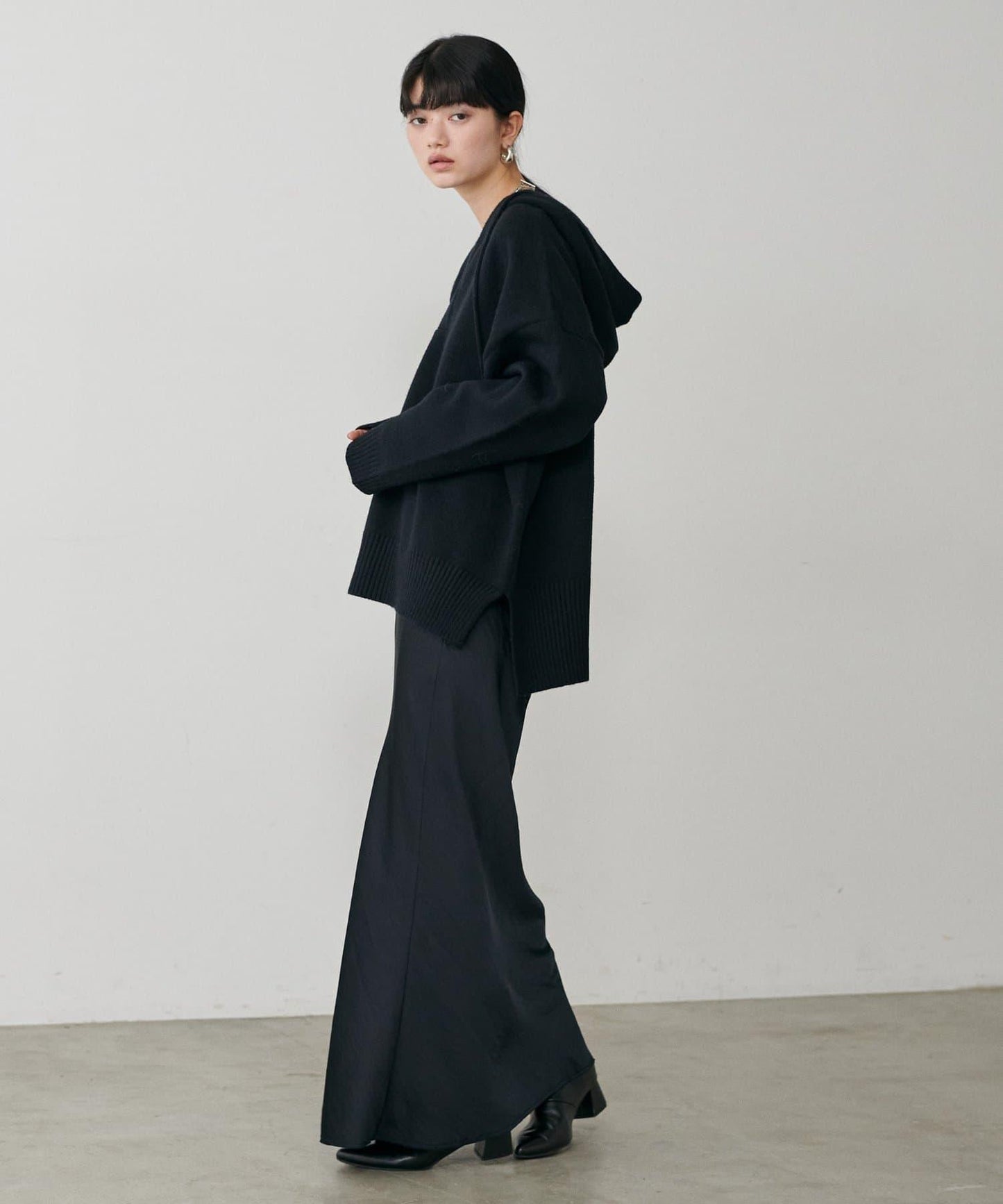 連帽針織套頭衫