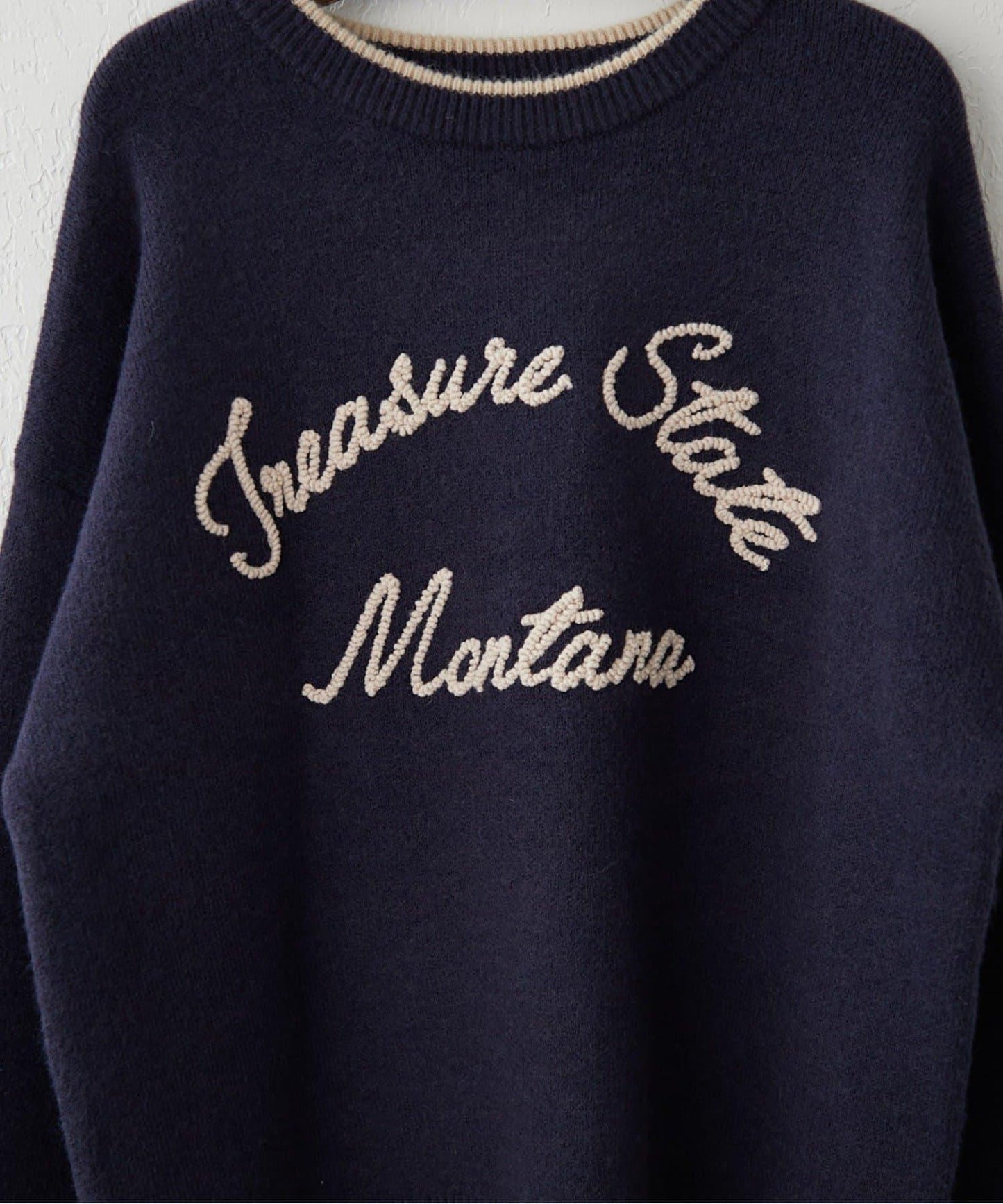 【NAO】繡花字母標誌套頭衫