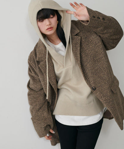 連帽針織套頭衫