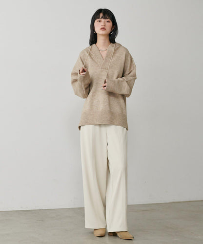 連帽針織套頭衫