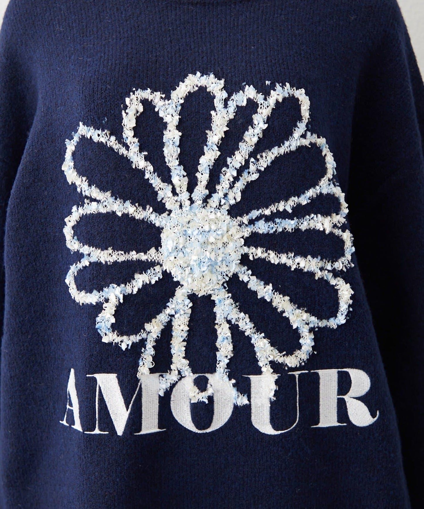 花卉提花針織衫