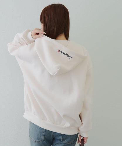 大LOGO拉鍊連帽衛衣