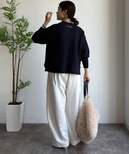 羽毛標誌針織衫