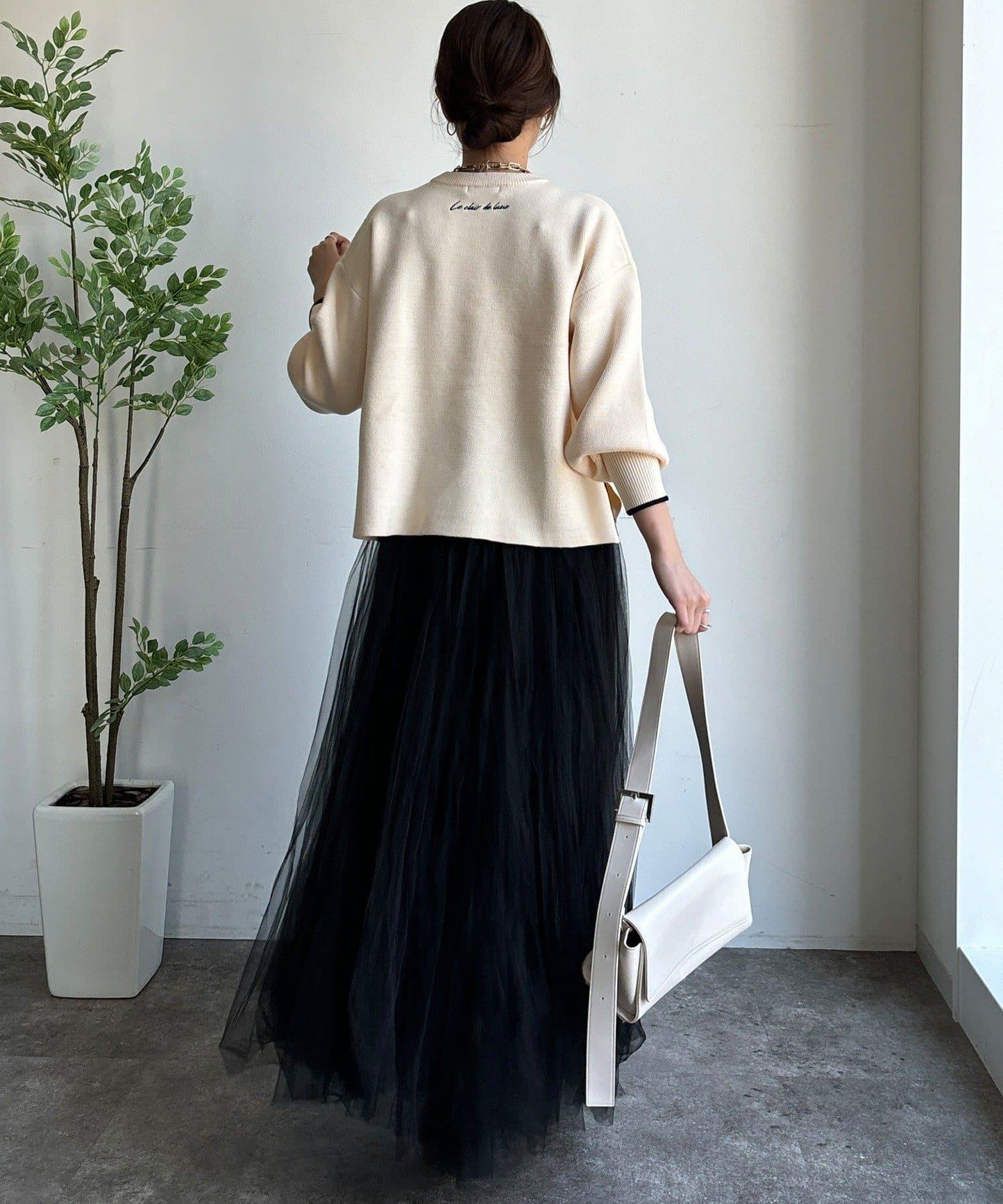 羽毛標誌針織衫