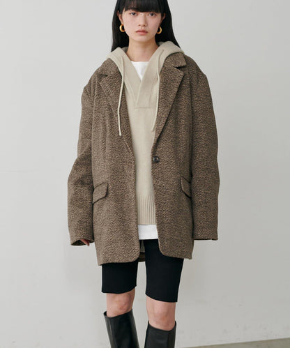 連帽針織套頭衫