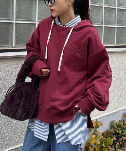 單點logo刺繡連帽衛衣