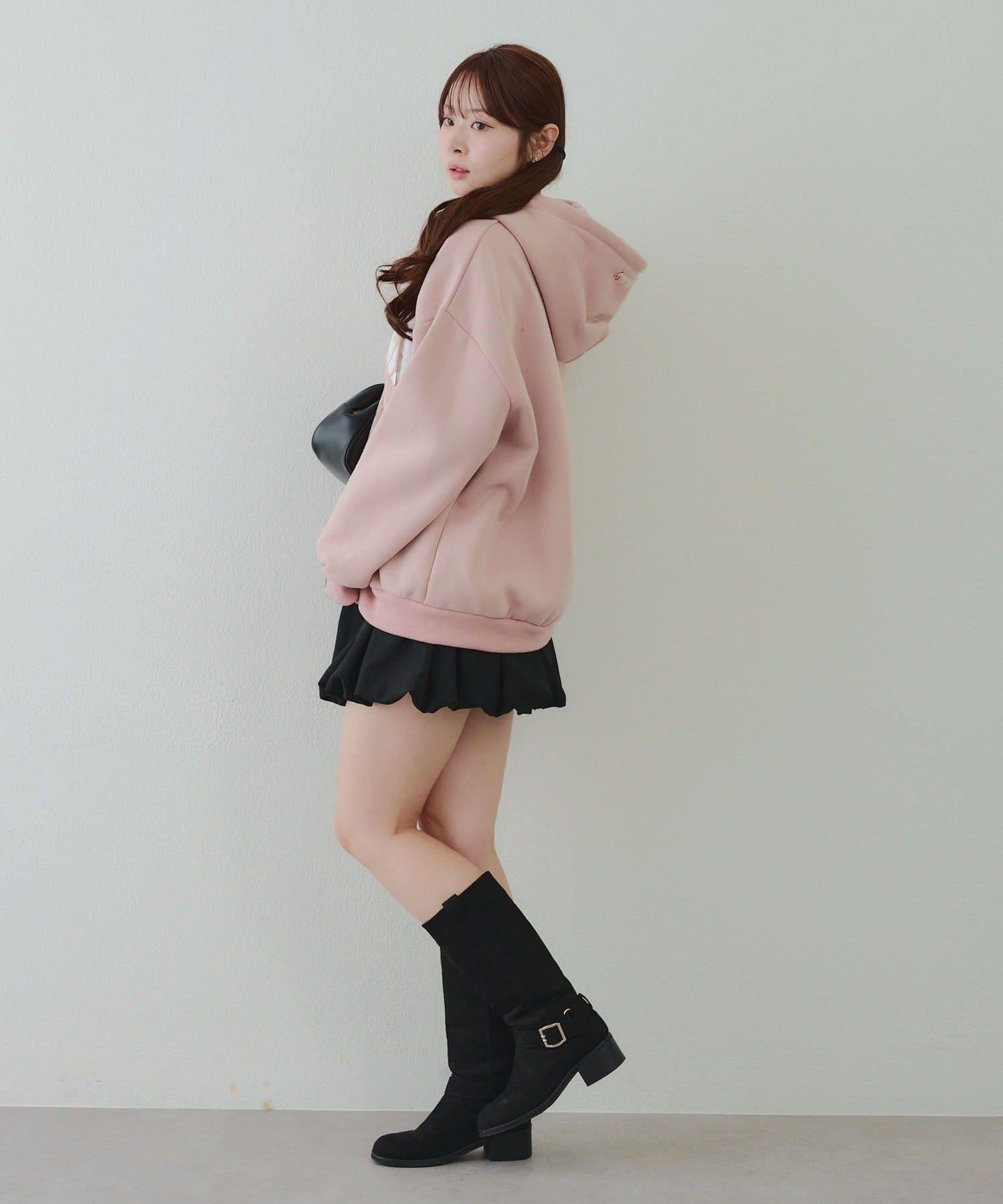 大LOGO拉鍊連帽衛衣