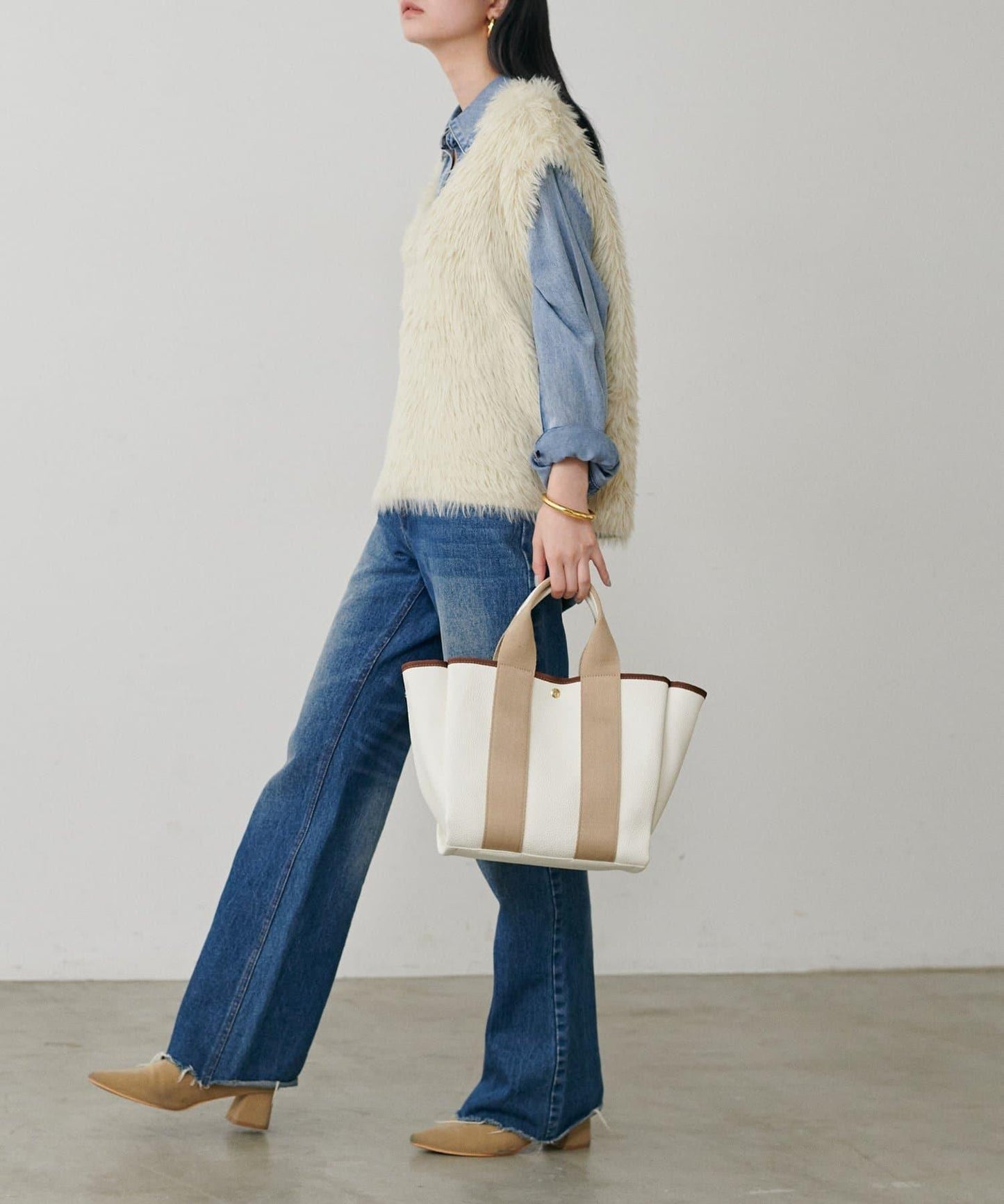 寬肩帶可拆卸2WAY手提托特包