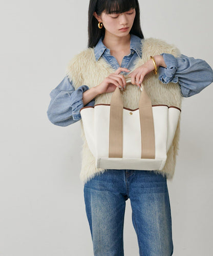 寬肩帶可拆卸2WAY手提托特包