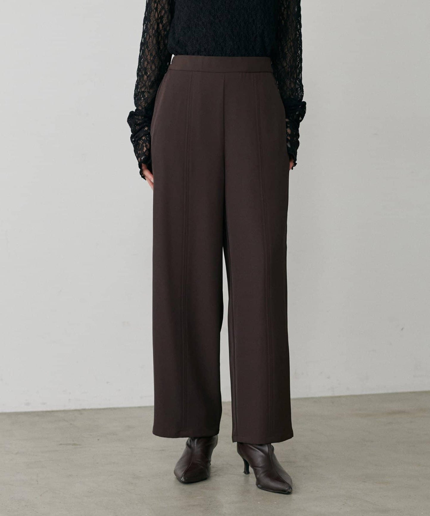 簡約拼接休閒褲