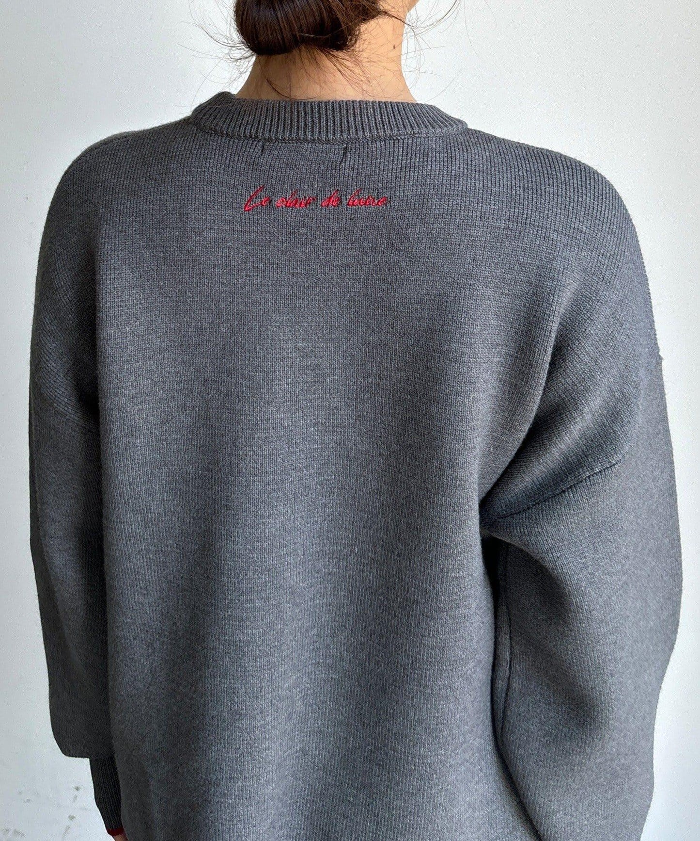 羽毛標誌針織衫