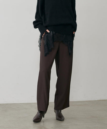 簡約拼接休閒褲