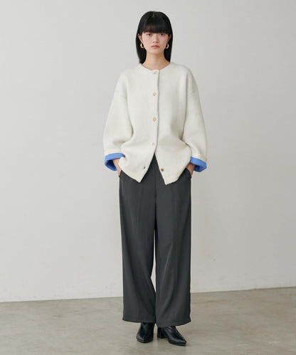 簡約拼接休閒褲