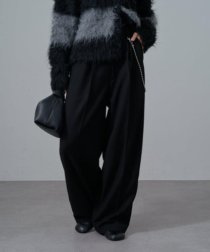 後背拼接鏈條裝飾休閒長褲