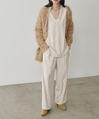 簡約拼接休閒褲