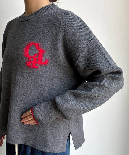 羽毛標誌針織衫