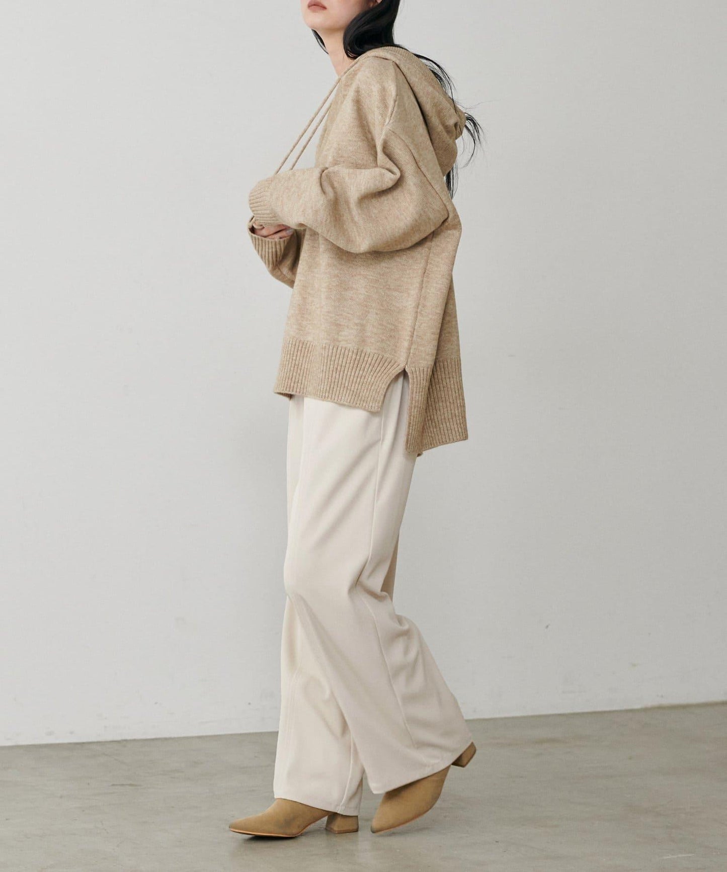 簡約拼接休閒褲