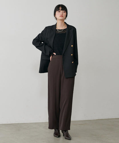 簡約拼接休閒褲