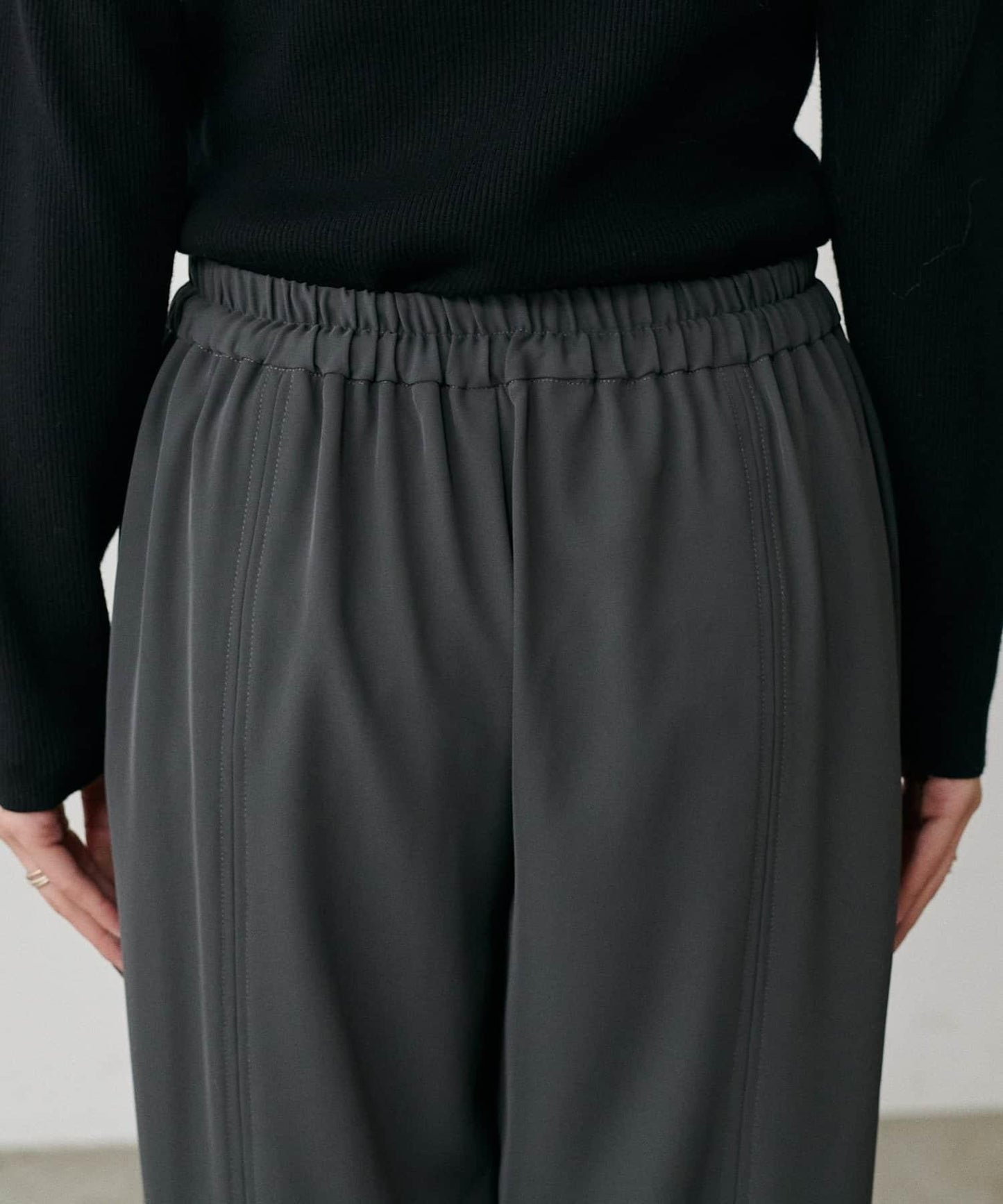 簡約拼接休閒褲