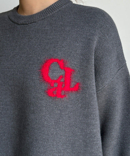 羽毛標誌針織衫