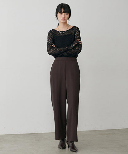 簡約拼接休閒褲