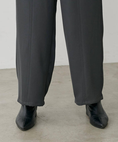 簡約拼接休閒褲