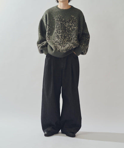 硬挺直筒牛仔褲