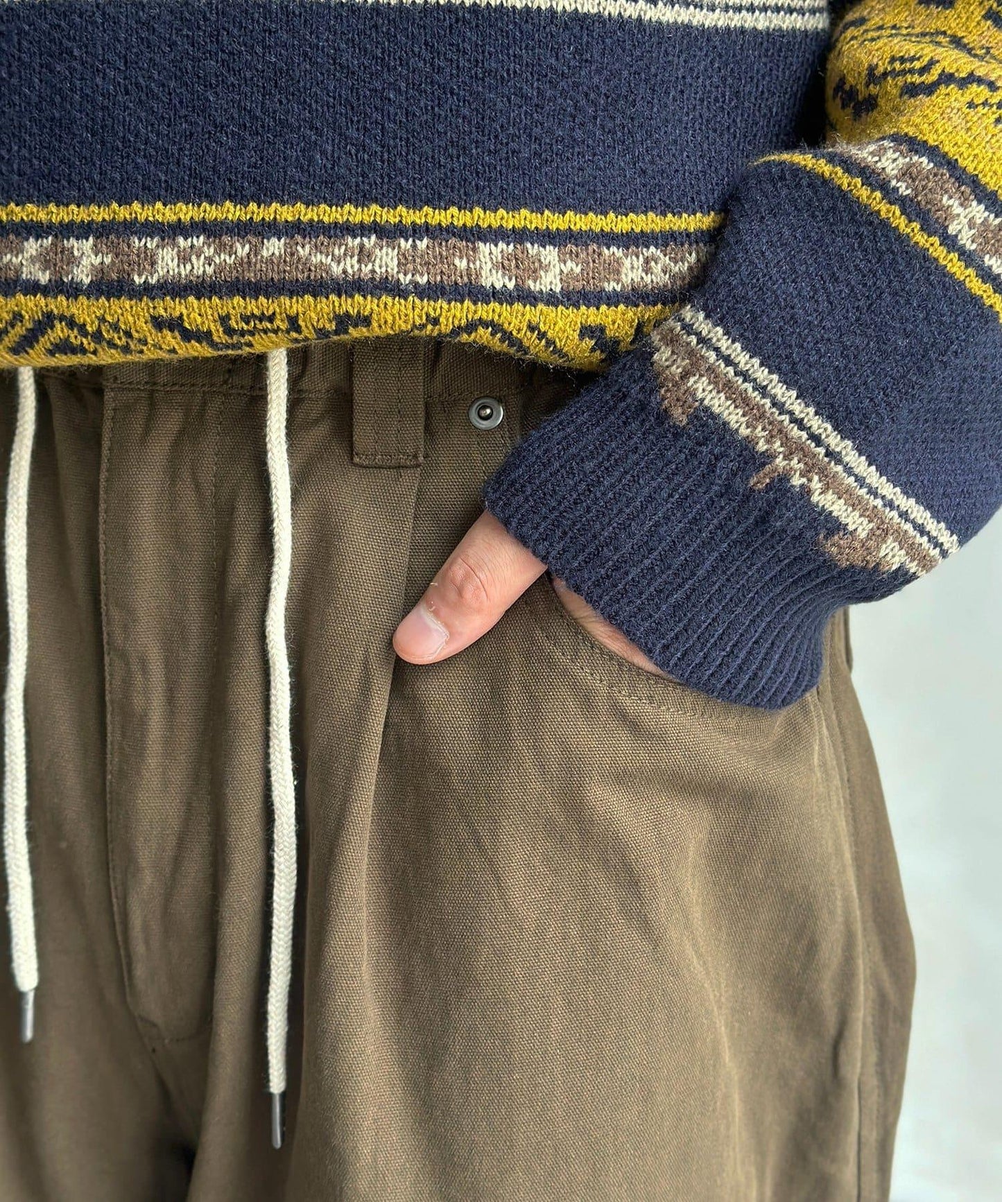 鴨嘴雙層護膝褲