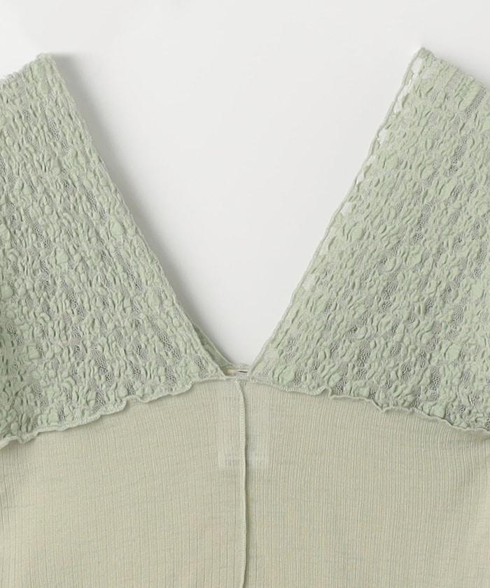 Nehru背心 - 蕾絲羊毛