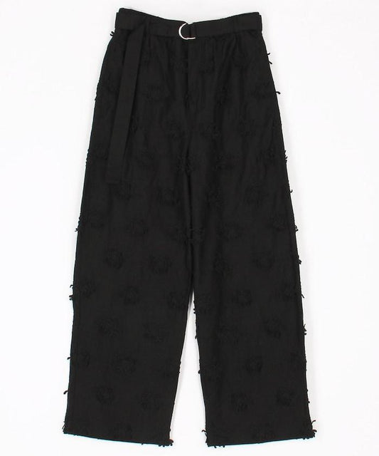 3D刺繡斜紋休閒褲