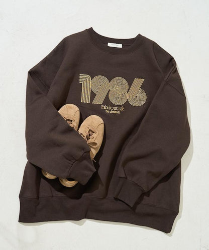 ぐるぐるナンバー ロゴ 刺繍 裏起毛 スウェット【限定展開】